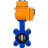 Затвор дисковый поворотный WBV1616E-2W-Fb-H Ду150 Ру16 LUG корпус - чугун QT450, диск - чугун QT450, уплотнение - EPDM, межфланцевый, с электроприводом QT-N-020EM-O1-380VAC-У1 380В в Уфе