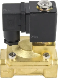 Клапан электромагнитный VS400-NT-NC-24VAC 1″ Ду25 Ру16 пилотного действия двухходовой, корпус - латунь, присоединение - внутренняя резьба, уплотнение - NBR, нормально-закрытый, катушка - 24В AC