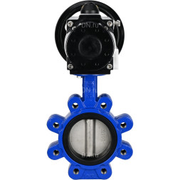 Затвор дисковый поворотный WBV1631E-2W-Fb-H Ду125 Ру16 LUG корпус - чугун QT450, диск - нержавеющая сталь 304, уплотнение - EPDM, с пневмоприводом PA-DA-105-1