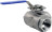 Кран шаровой BV3232P(4pc)-SP-3WT-T-ISO-H Ду20 Ру63, 3-ходовой T-тип стандартнопроходной, внутренняя резьба, уплотнение - PTFE, материал корпуса - нержавеющая сталь SS316 с ISO фланцем и рукояткой в Уфе