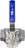 Кран шаровой BV3232P(4pc)-SP-3WT-T-ISO-H Ду20 Ру63, 3-ходовой T-тип стандартнопроходной, внутренняя резьба, уплотнение - PTFE, материал корпуса - нержавеющая сталь SS316 с ISO фланцем и рукояткой в Уфе