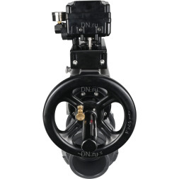 Кран шаровой BV4242E-FP-GRM-ISO Дн25 Ру10 полнопроходной, корпус - НПВХ, шар - НПВХ, уплотнение - EPDM, с пневмоприводом PA-DA-105-1 и пневмопозиционером YT-1000RSN с обратной связью