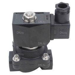 Клапан электромагнитный VS541-ET-NC-220VAC 1/2″ Ду15 Ру7, соленоидный двухходовой, резьбовой, корпус - полиамид PA66, уплотнение - EPDM, нормально-закрытый, прямого действия, катушка - 220В AC