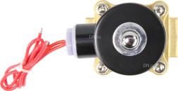 Клапан электромагнитный VS100-VT-NC-220VAC 3/4″ Ду20 Ру10, соленоидный двухходовой, корпус - латунь, уплотнение - Viton, резьбовой, нормально-закрытый, прямого действия, катушка - 220В