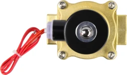 Клапан электромагнитный VS100-VT-NC-220VAC 1″ Ду25 Ру10, соленоидный двухходовой, корпус - латунь, уплотнение - Viton, резьбовой, нормально-закрытый, прямого действия, катушка - 220В
