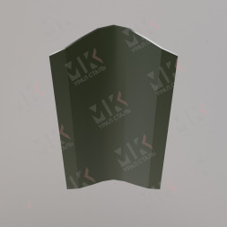 Штакетник металлический ELLIPSE 126 мм 0,5 мм RR11 Элегантный зеленый