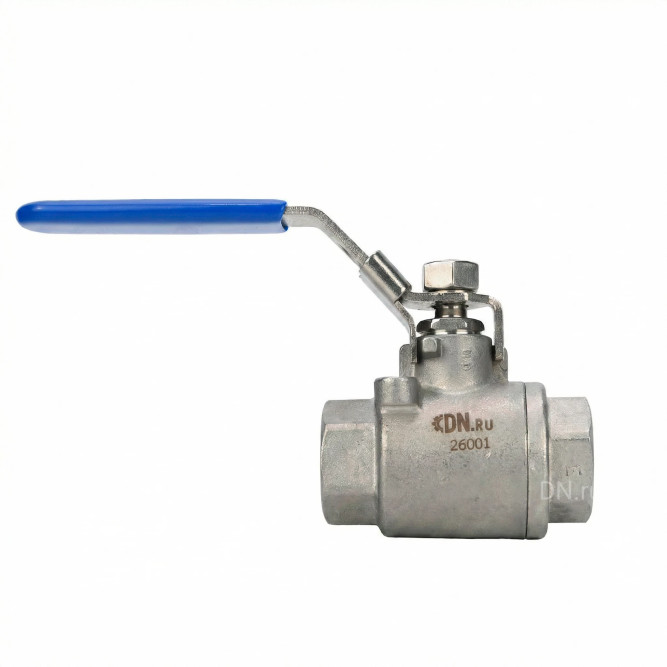 Кран шаровой BV3232P(2pc)-FP-T-H Ду8 Ру140 полнопроходной двухходовой, нержавеющая сталь 316, внутренняя резьба, уплотнение - PTFE, ручка-рычаг в Уфе