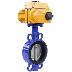 Затвор дисковый поворотный WBV1432N-2W-Fb-H Ду50 Ру16 корпус - чугун GGG50, диск - нержавеющая сталь 316L, уплотнение - NBR, с четвертьоборотным электроприводом QT-N-005EM-A1-220VAC-У1 (4-20мА) HARK