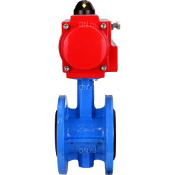 Затвор дисковый поворотный WBV1313E-2W-F-H Ду50 Ру16 фланцевый, корпус - чугун GGG40, диск - чугун GGG40, уплотнение - EPDM, с пневмоприводом PA-DA-105 двойного действия