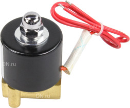 Клапан электромагнитный VS100-ET-NC-24VDC 1/8″ Ду6 Ру10, соленоидный двухходовой, корпус - латунь, уплотнение - EPDM, резьбовой, нормально-закрытый, прямого действия, катушка - 24В