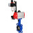 Затвор дисковый поворотный WBV1432N-2W-Fb-H Ду300 Ру16, корпус - чугун GGG50, диск - нержавеющая сталь 316L, уплотнение - NBR, с пневмоприводом PA-SA-210 с возвратными пружинами, пневмораспределителем 4M310-08 DC24V, БПВ AFC2000 в Уфе