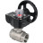 Кран шаровой BV3232P(2pc)-FP-T-ISO-H 4″ Ду100 Ру40 полнопроходной двухходовой, нержавеющая сталь SS316, внутренняя резьба, уплотнение - PTFE, с редуктором HGB RQN3-680Z в Уфе