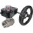 Кран шаровой BV3232P(2pc)-FP-T-ISO-H 4″ Ду100 Ру40 полнопроходной двухходовой, нержавеющая сталь SS316, внутренняя резьба, уплотнение - PTFE, с редуктором HGB RQN3-680Z в Уфе