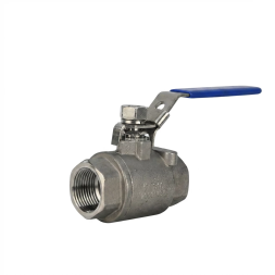 Кран шаровой BV3232P(2pc)-FP-T-H Ду25 Ру140 полнопроходной двухходовой, нержавеющая сталь 316, внутренняя резьба, уплотнение - PTFE, ручка-рычаг
