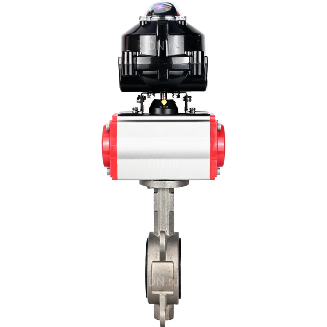 Затвор дисковый поворотный WBV3131N-2W-Fb-H Ду125 Ру16, корпус - нержавеющая сталь 304, диск - нержавеющая сталь 304, уплотнение - NBR, с пневмоприводом PA-DA-105 и БКВ APL-510N EX в Уфе