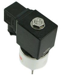 Клапан электромагнитный VS841-VT-NC-24VDC 2″ Ду50 Ру6 соленоидный двухходовой, корпус - PTFE, уплотнение - VITON, резьбовой, прямого действия, нормально закрытый, катушка - 24В