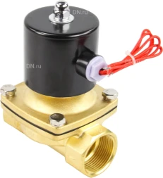 Клапан электромагнитный VS100-ET-NC-24VDC 1 1/4″ Ду32 Ру10, соленоидный двухходовой, корпус - латунь, уплотнение - EPDM, резьбовой, нормально-закрытый, прямого действия, катушка - 24В
