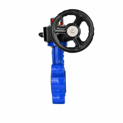 Затвор дисковый поворотный WBV1616N-2W-Fb-H Ду65 Ру16 LUG межфланцевый, корпус - чугун QT450, диск - чугун QT450, уплотнение - NBR, с редуктором HGB RQN1-180Z