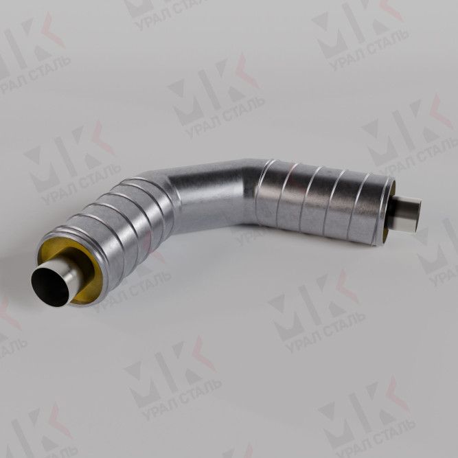 Отвод ППУ ОЦ 133х4.5/225 90 градусов ГОСТ 30732-2006 в Уфе