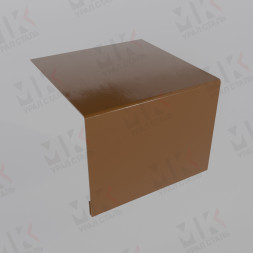 Планка откоса сложная 3D 245х75х3000 мм 0,5 мм Brown (Коричневый)