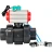 Кран шаровой BV4242E-FP-GRM-ISO Дн80 Ру10 полнопроходной, корпус - НПВХ, шар - НПВХ, уплотнение - EPDM, с пневмоприводом PA-SA-065, пневмораспределителем 4V320-10 AC220V и магнитным переключателем ALS200D в Уфе