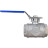 Кран шаровой BV3232P(4pc)-SP-3WL-T-ISO-H WDVF Ду40 Ру63 стандартнопроходной, 3-ходовой L-тип, внутренняя резьба, корпус - нержавеющая сталь AISI 316, уплотнение - PTFE, с ISO-фланцем и рукояткой в Уфе