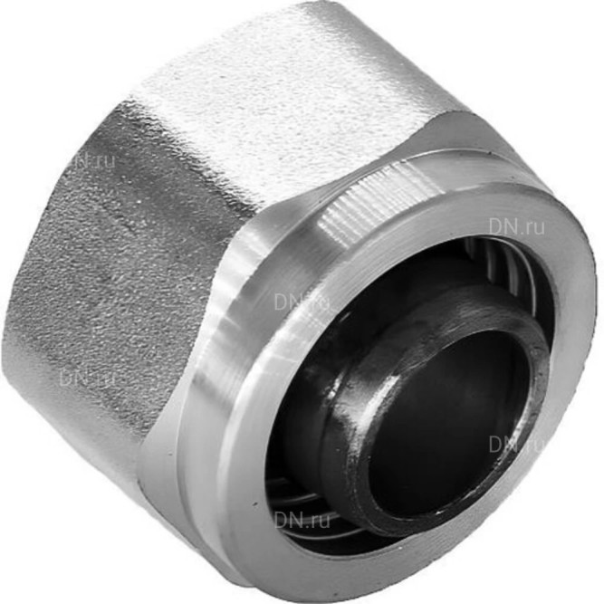 Фитинг компрессионный FK-E 3/4″ Дн16 Ру10 евроконус, для труб PEX, PERT, корпус - латунь HPb57-3, уплотнение - EPDM в Уфе