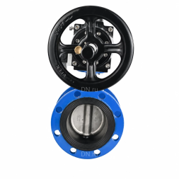 Затвор дисковый поворотный WBV1331E-2W-F-H Ду50 Ру16 фланцевый, корпус - чугун GGG40, диск - нержавеющая сталь 304, уплотнение - EPDM, с пневмоприводом PA-DA-105-1 и пневмораспределителем 4M310-08 AC220V