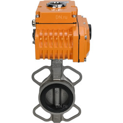 Затвор дисковый поворотный WBV3232N-2W-Fb-H Ду250 Ру16, корпус - нержавеющая сталь 316L, диск - нержавеющая сталь 316L, уплотнение - NBR, с электроприводом QT-N-040EM-B1-220VAC-У1 (0-10В) HARK