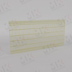 3Д забор желтый (RAL 1021) 2500х3000х6 Profi
