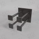 Закладная деталь М-6-1-1 серия 1.400-6/76/76 для железобетонных конструкций